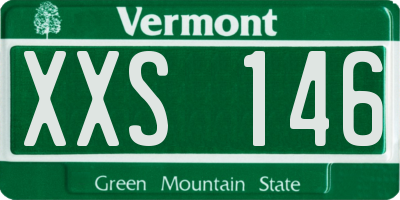 VT license plate XXS146
