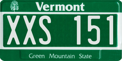 VT license plate XXS151