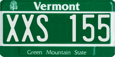 VT license plate XXS155