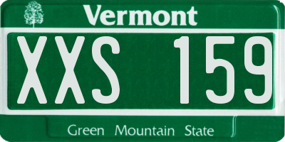 VT license plate XXS159