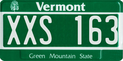 VT license plate XXS163