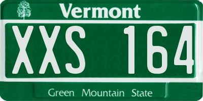 VT license plate XXS164