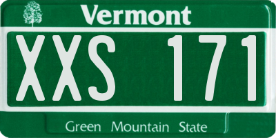 VT license plate XXS171