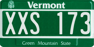 VT license plate XXS173