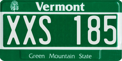 VT license plate XXS185