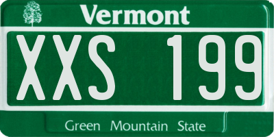 VT license plate XXS199