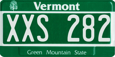 VT license plate XXS282