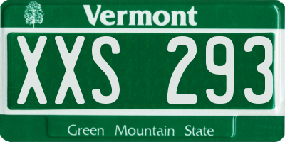 VT license plate XXS293