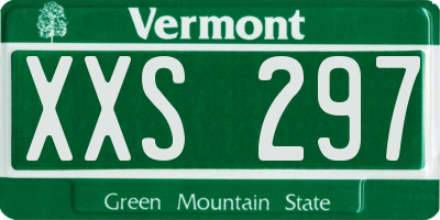 VT license plate XXS297