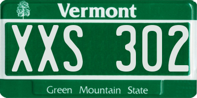 VT license plate XXS302