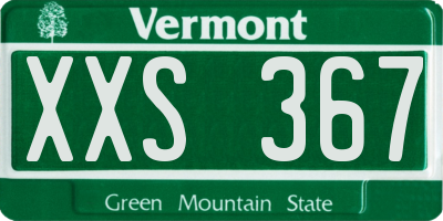 VT license plate XXS367