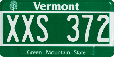 VT license plate XXS372