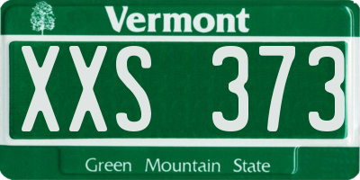 VT license plate XXS373
