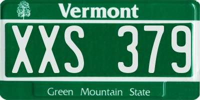 VT license plate XXS379