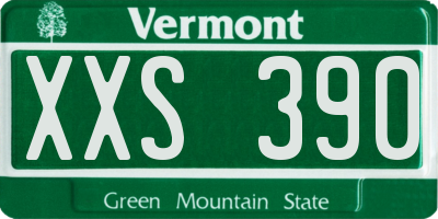 VT license plate XXS390