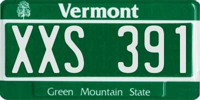 VT license plate XXS391