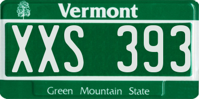 VT license plate XXS393