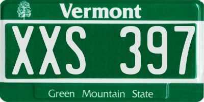 VT license plate XXS397