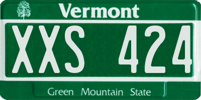 VT license plate XXS424