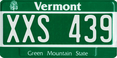 VT license plate XXS439