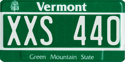 VT license plate XXS440
