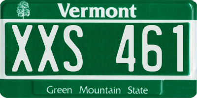 VT license plate XXS461