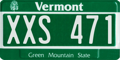 VT license plate XXS471