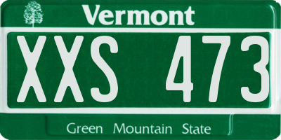 VT license plate XXS473