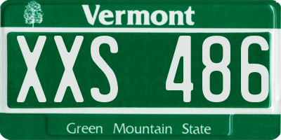 VT license plate XXS486