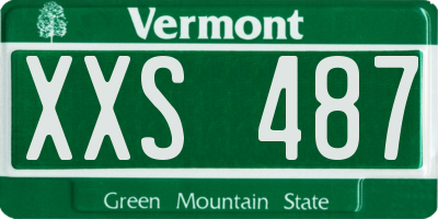 VT license plate XXS487