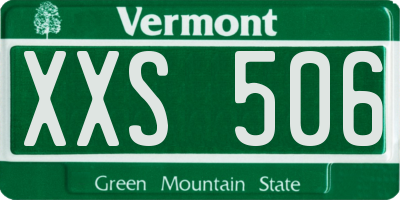 VT license plate XXS506