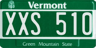 VT license plate XXS510