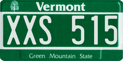 VT license plate XXS515