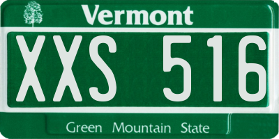 VT license plate XXS516