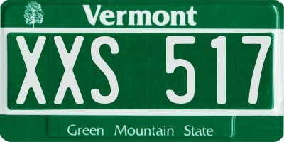 VT license plate XXS517