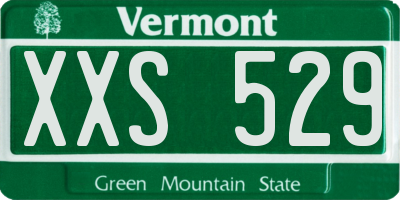 VT license plate XXS529