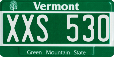 VT license plate XXS530