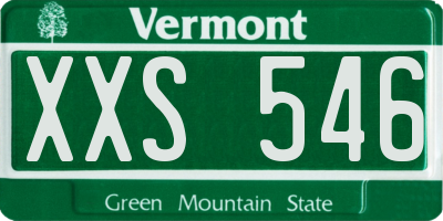 VT license plate XXS546