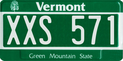 VT license plate XXS571
