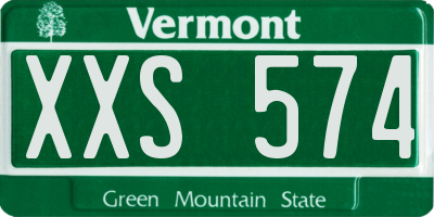 VT license plate XXS574