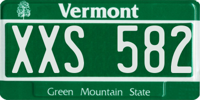 VT license plate XXS582