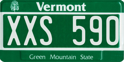 VT license plate XXS590