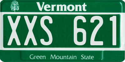 VT license plate XXS621
