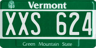 VT license plate XXS624