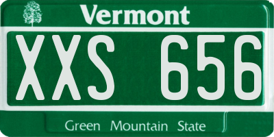 VT license plate XXS656