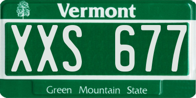 VT license plate XXS677