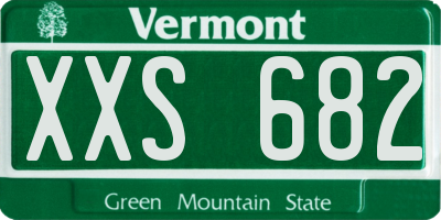 VT license plate XXS682
