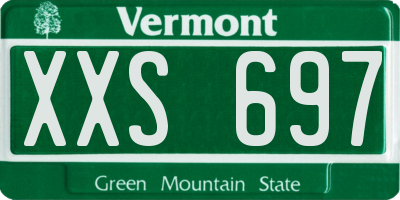 VT license plate XXS697