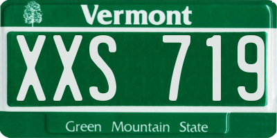 VT license plate XXS719