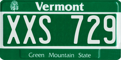 VT license plate XXS729
